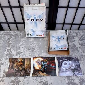 Prey PC Game 2006 Big Box 3-Disc Set 2K Games 3D Realms FPS Sci-Fi CIB